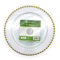 Gold Beaded Edge Plates 10pcs