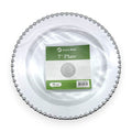 Silver Beaded Edge Plates 10pcs