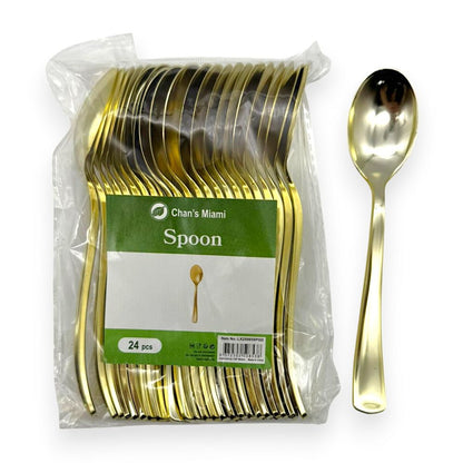 Premium Plastic Spoons – 24PC
