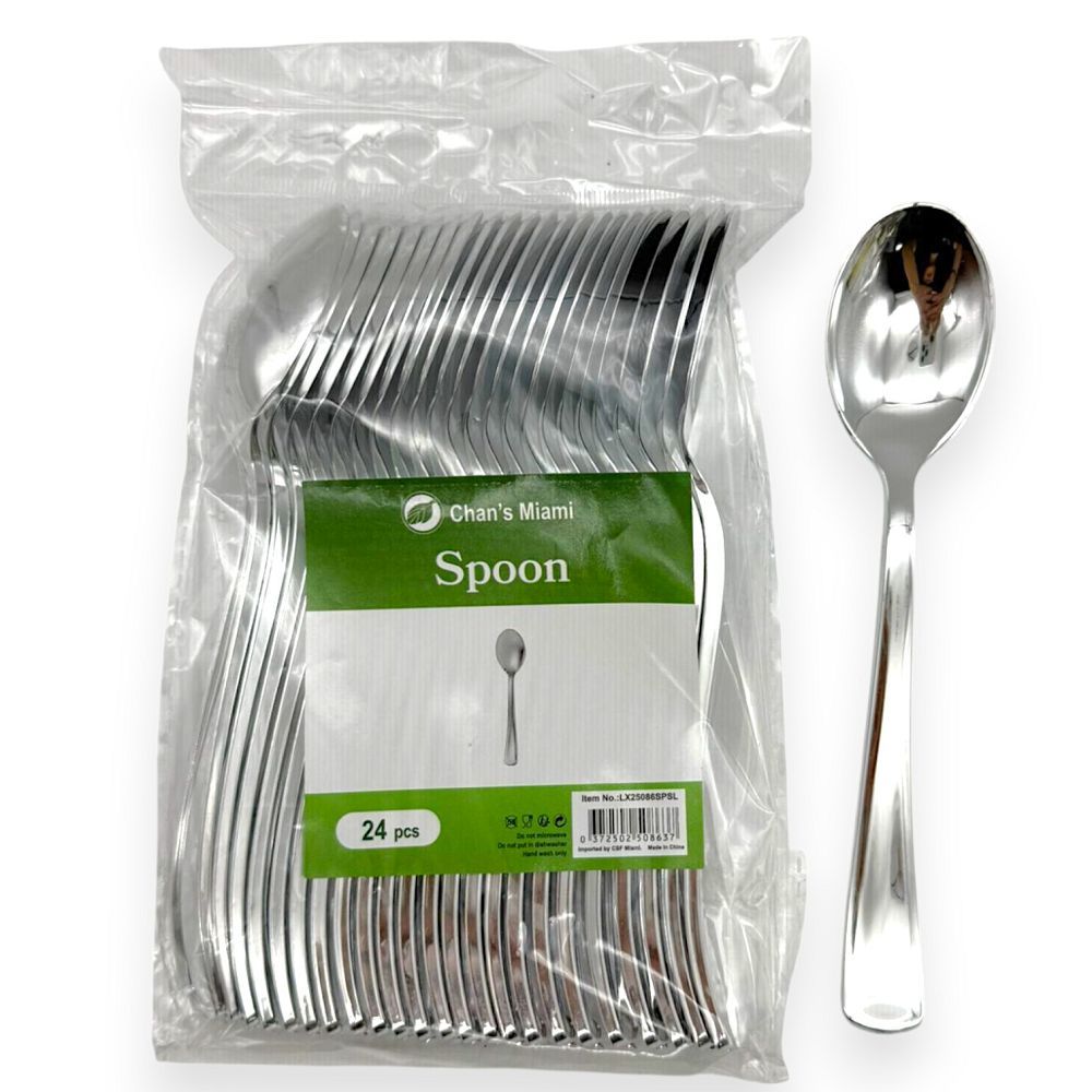 Premium Plastic Spoons – 24PC