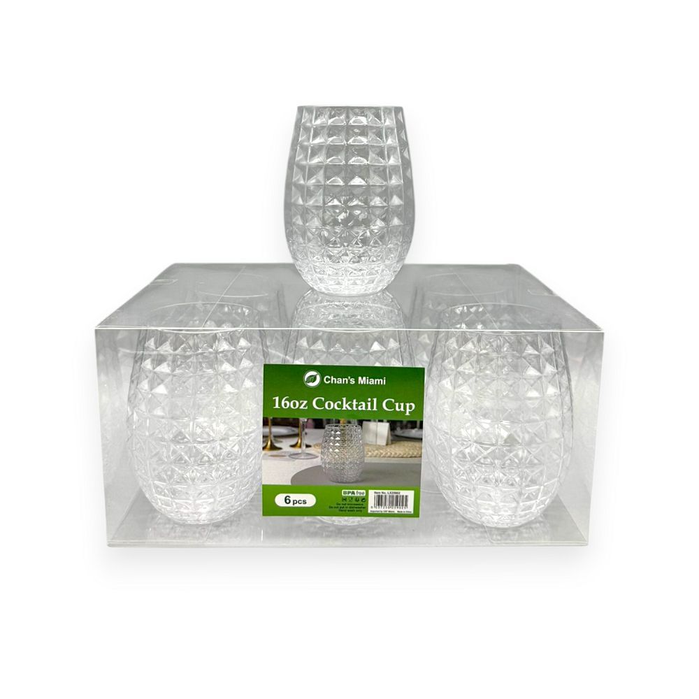 16oz Cocktail Cup – 6PC Set