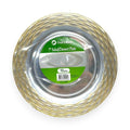 Clear Plates with Gold Swirl Rim 10pc