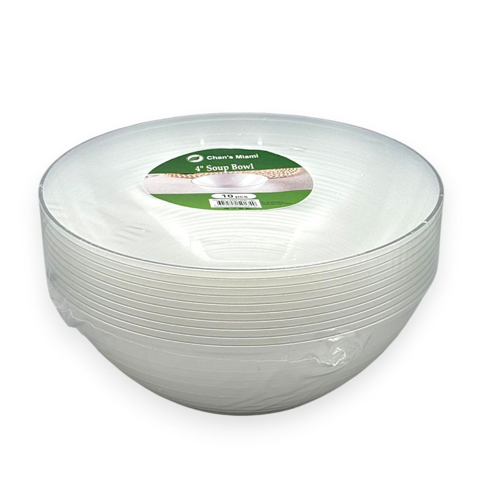 4" Disposable Soup Bowls 10pcs