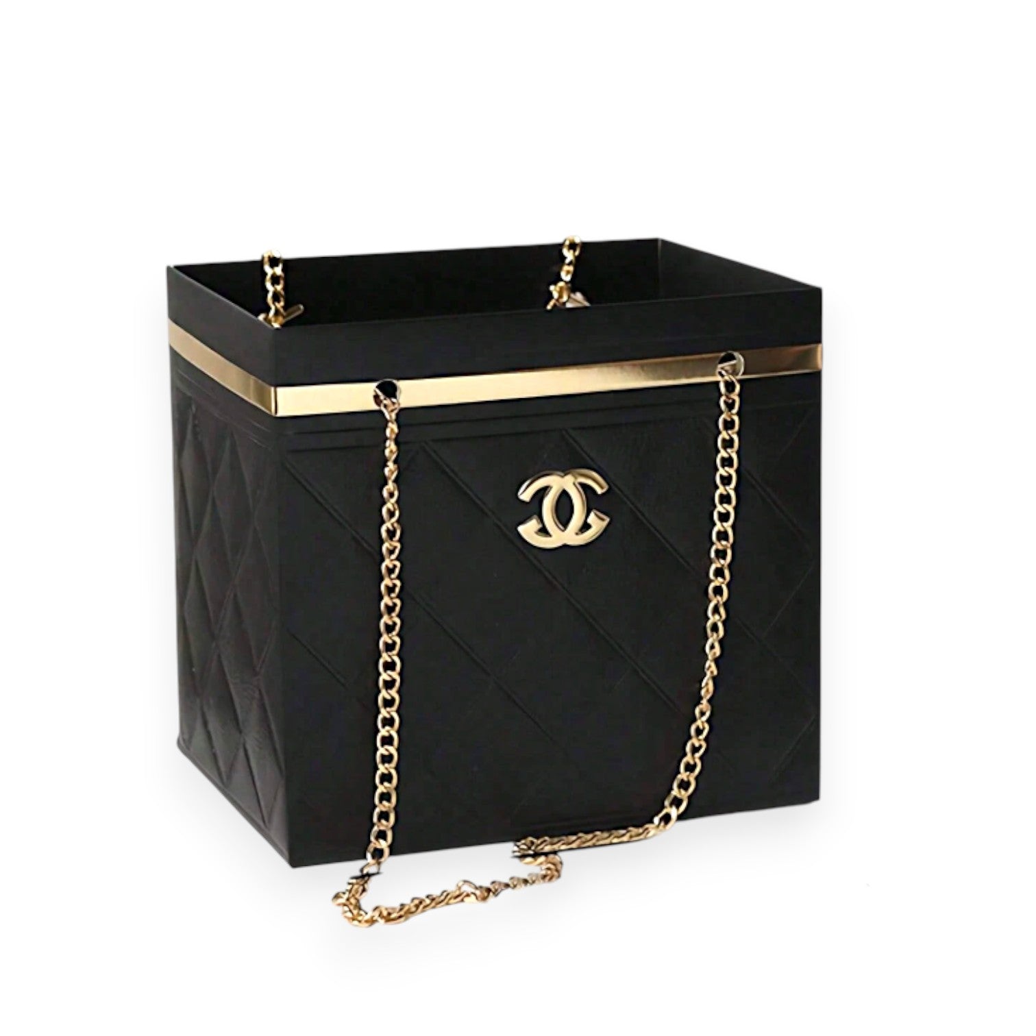 Floral Gift Box with Gold Chain 5pcs