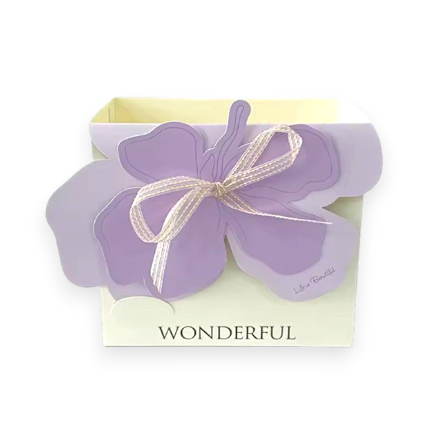 Paper Gift Box with Butterfly Bow – Set of 5