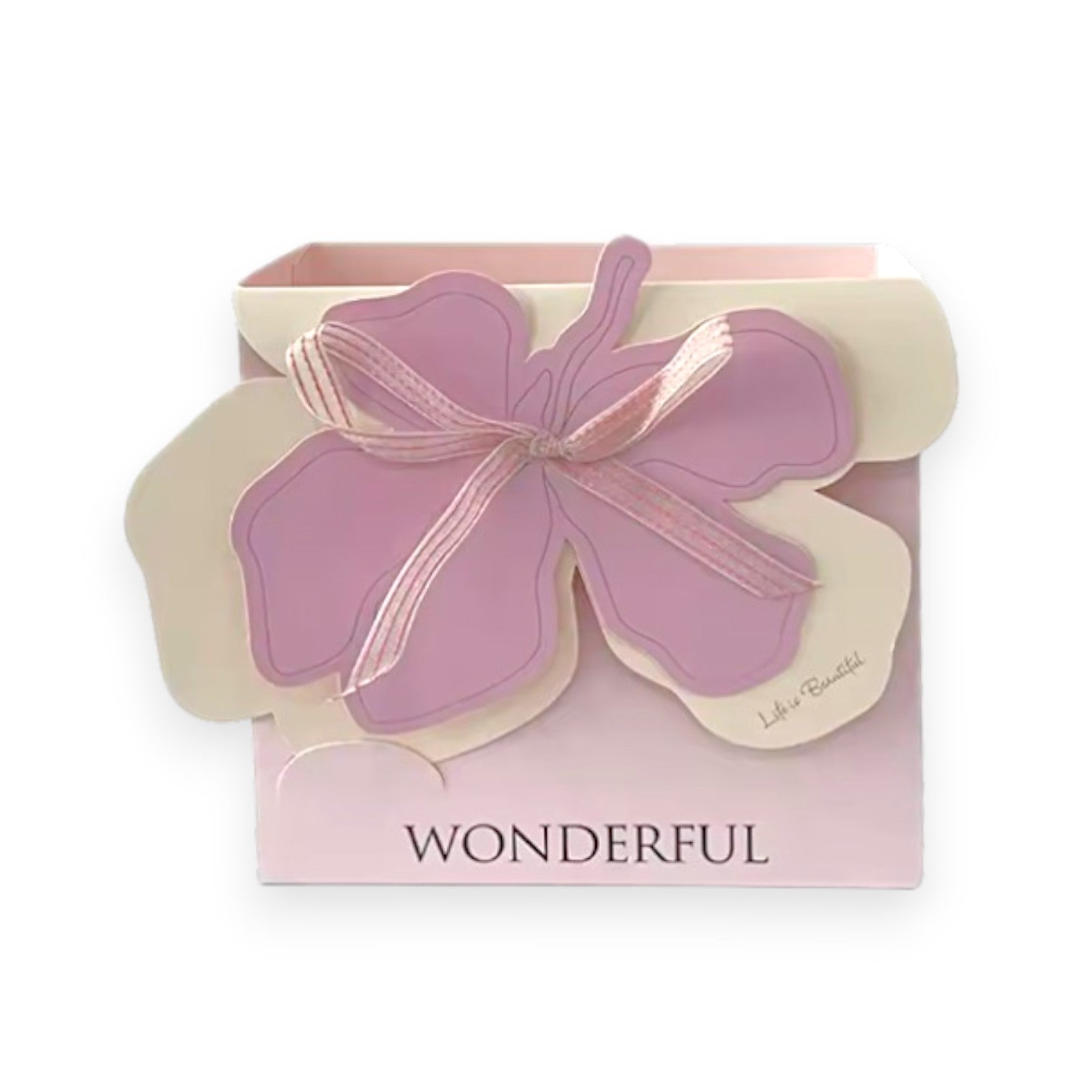 Paper Gift Box with Butterfly Bow – Set of 5