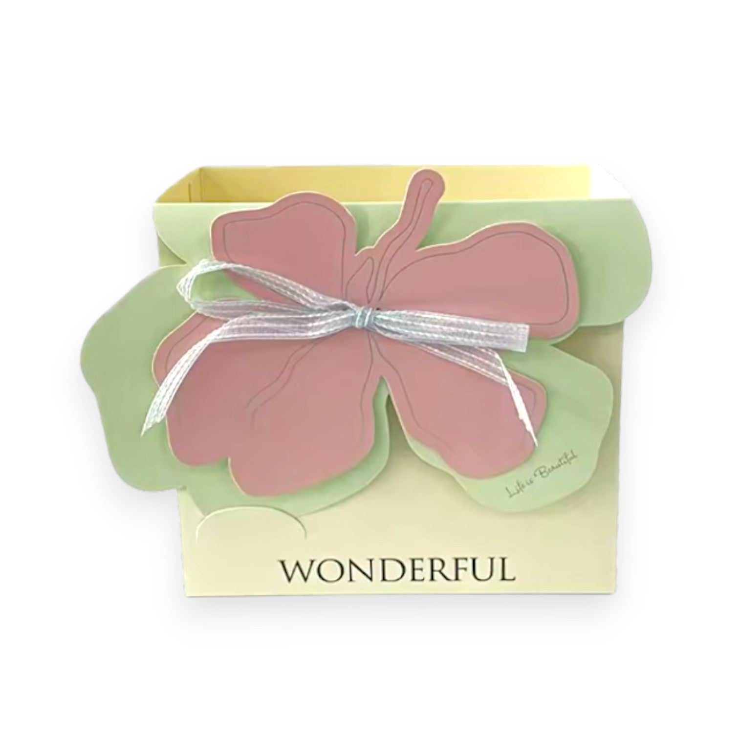Paper Gift Box with Butterfly Bow – Set of 5