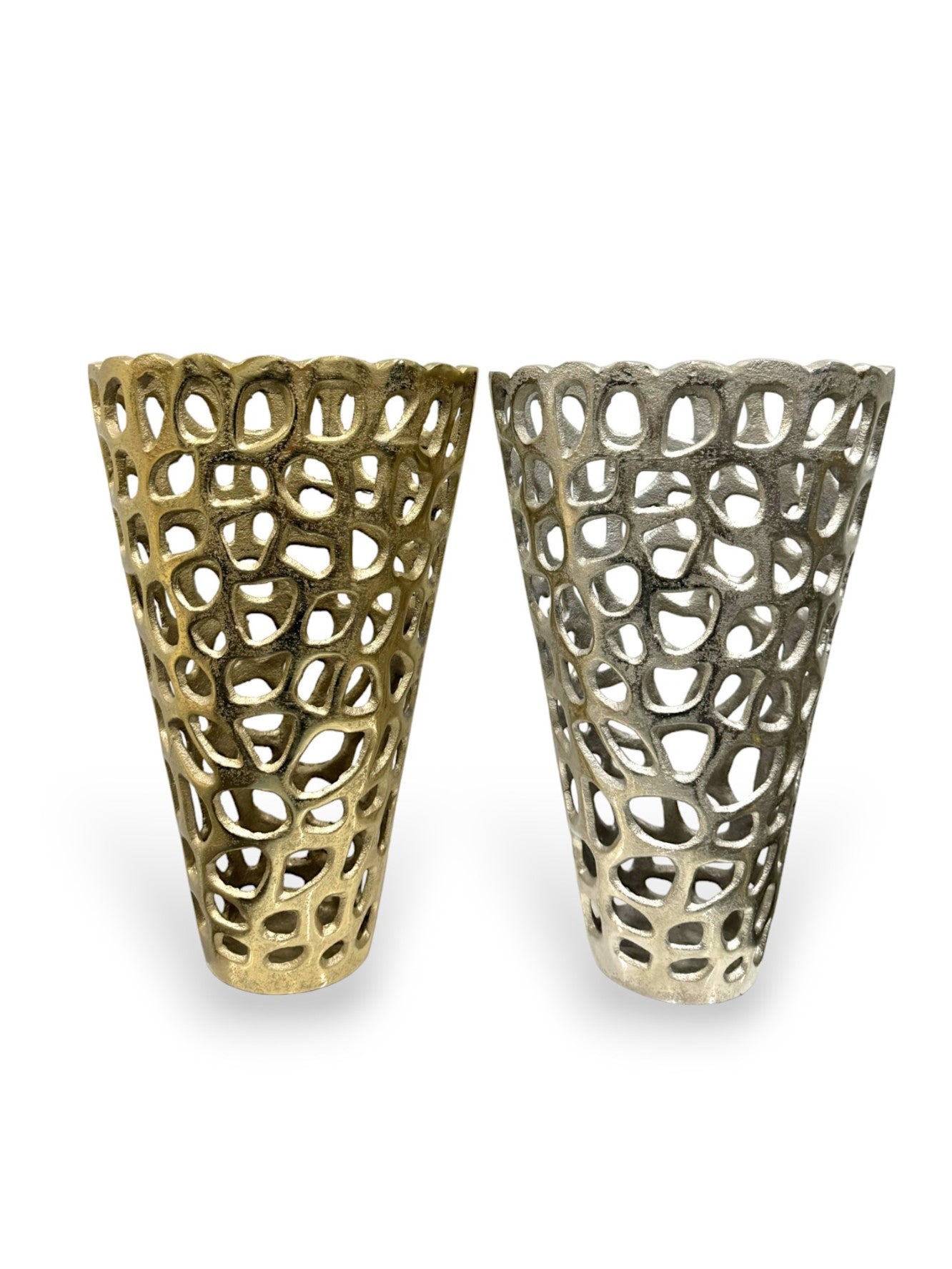 METAL PLANTER 13"