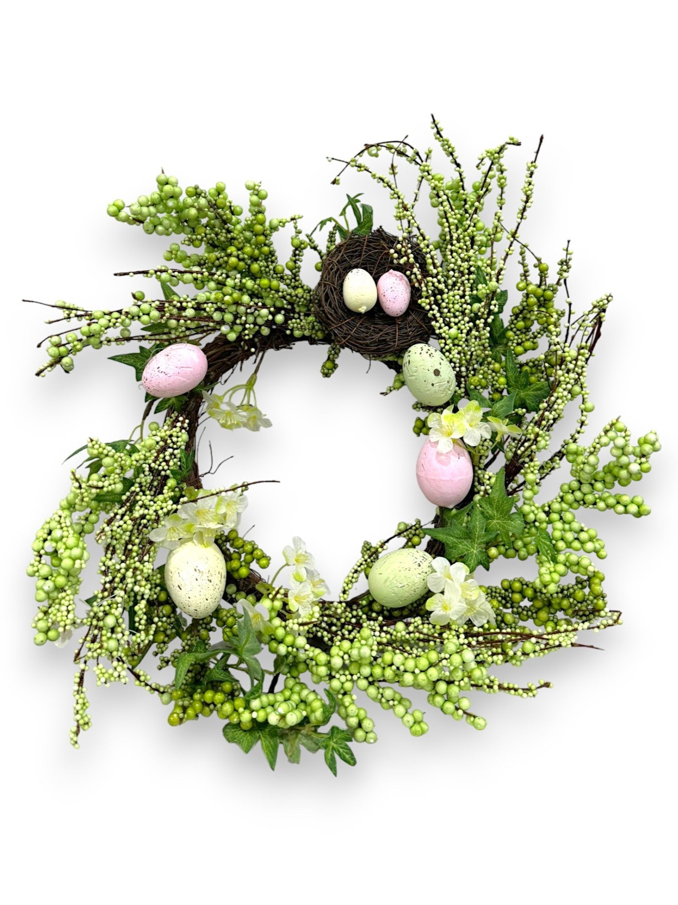 EASTER WREATH GR W/NEST