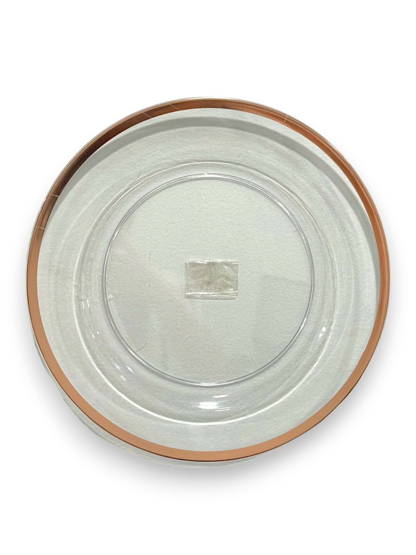 PLASTIC CLEAR CHARGER