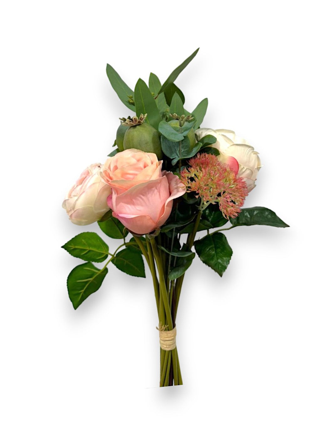 ROSE & LEAVES BUNDLE 15"