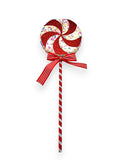 LOLLYPOP RED/WH 5.5"D