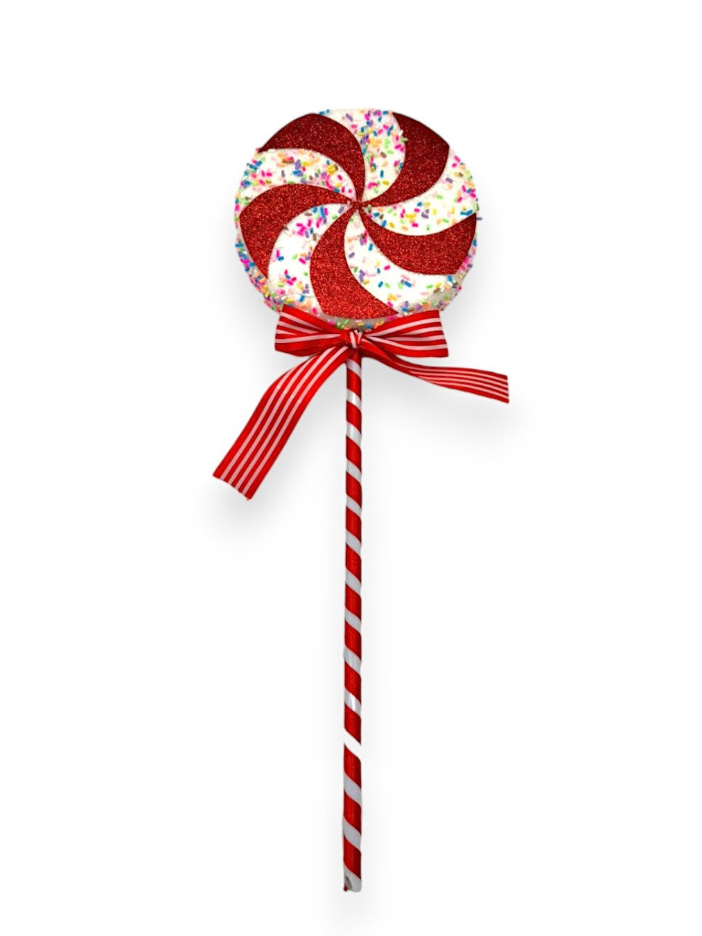 LOLLYPOP RED/WH 5.5"D