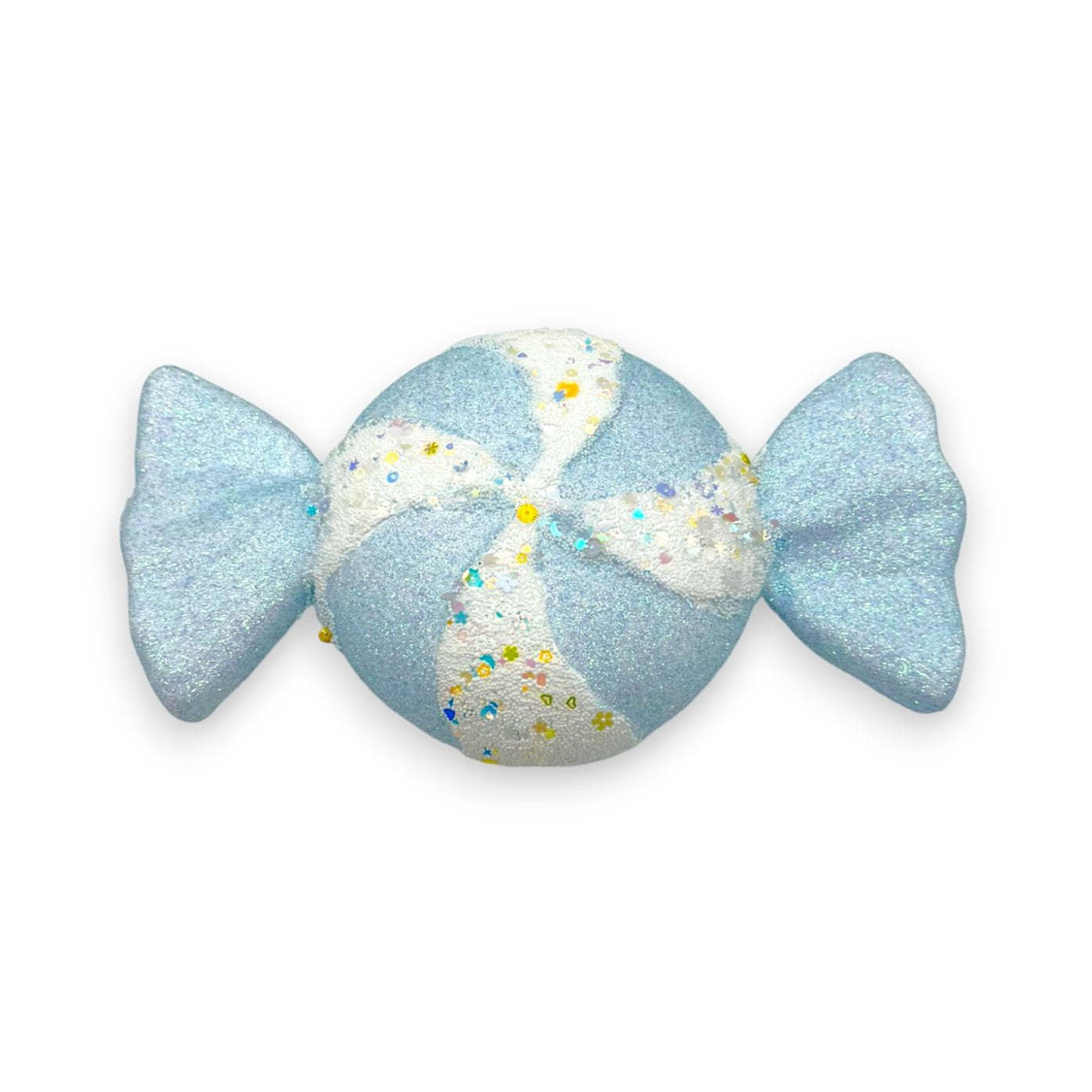 CANDY BL/WH 11"L GLITTER