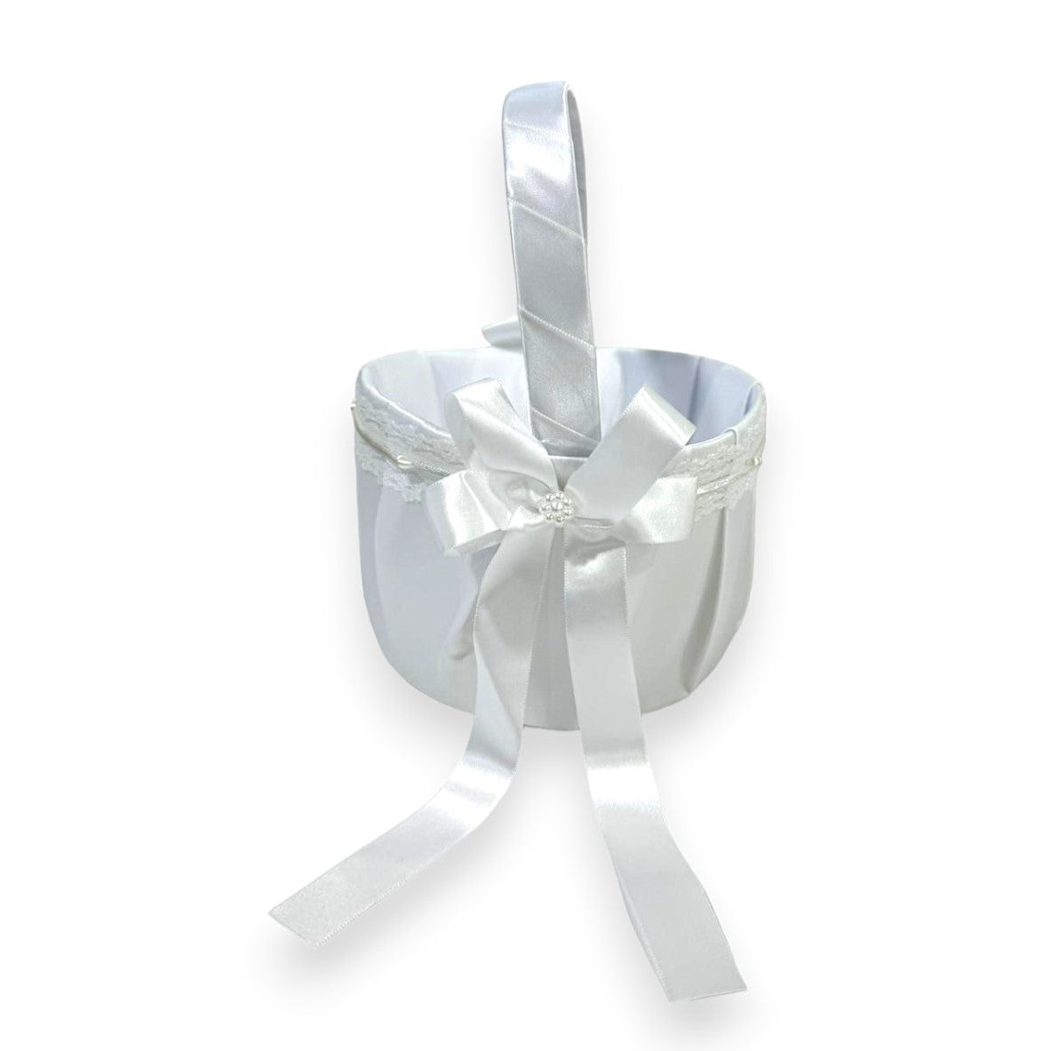 PURE WHITE FLOWER BASKET