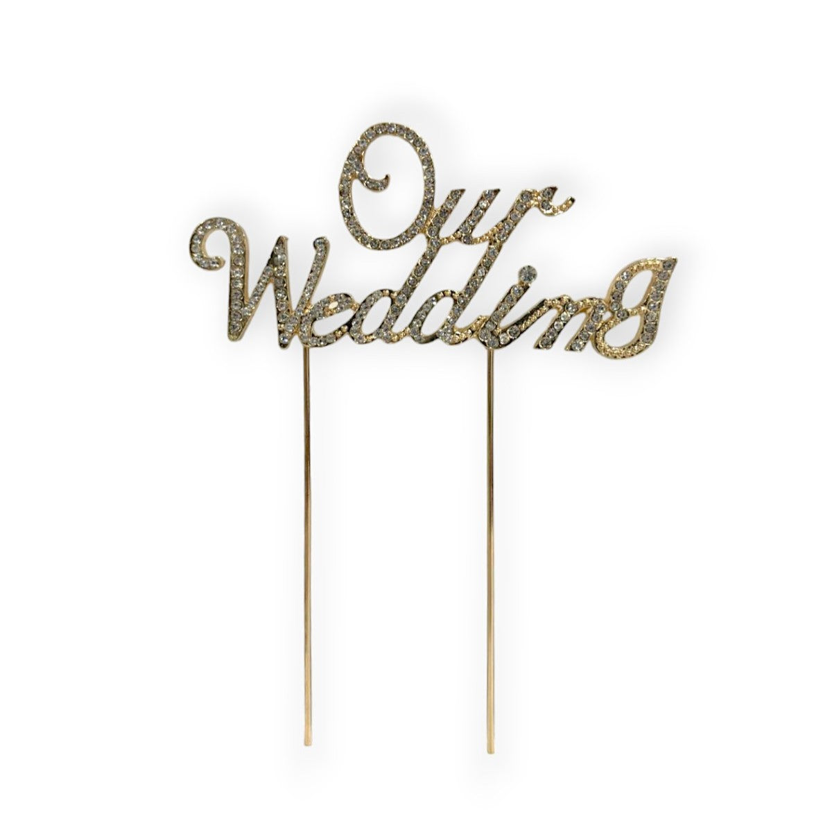 CAKE TOPPER OUR WEDDING 6.5X5