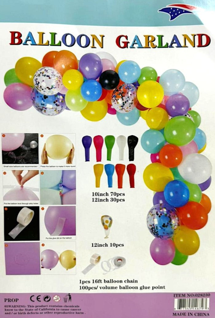 BALLOON GARLAND MULTI COLOR