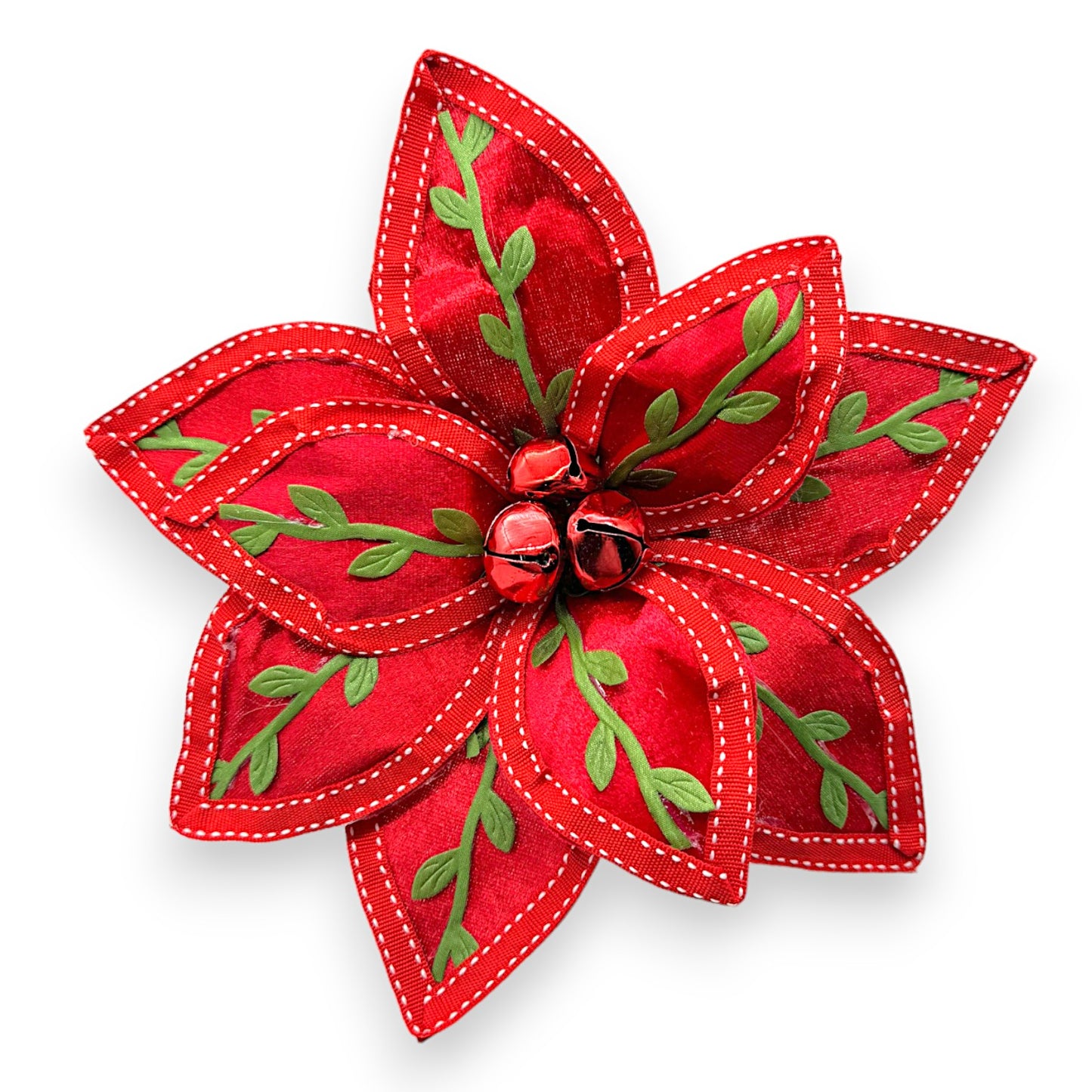 POINSETTIA JINGLE BELL 10.5"D