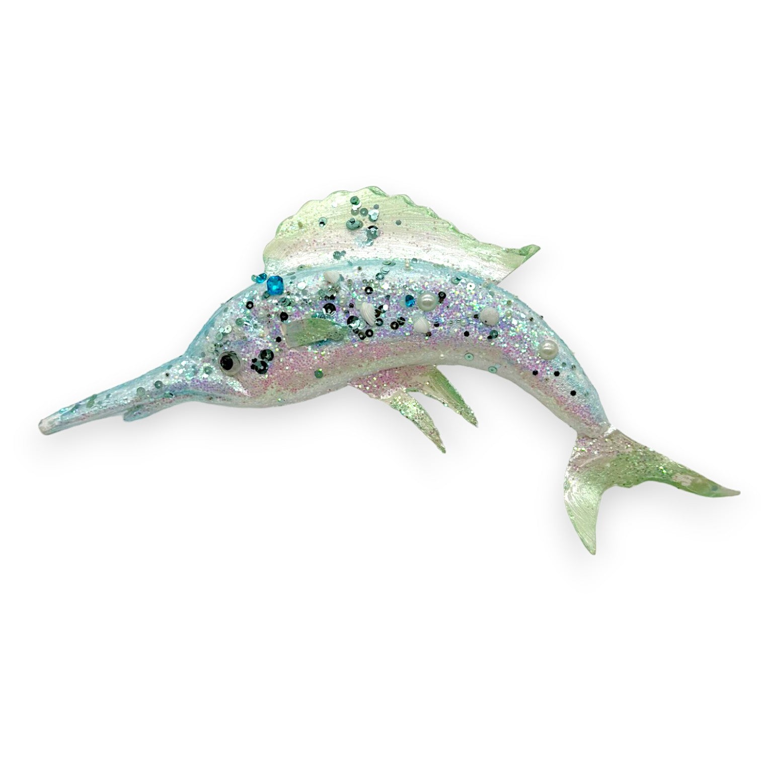 MARLIN FISH BL/GR 8"