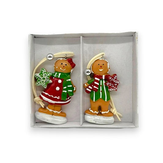 XMS ORN 3" GINGERBREAD 2PC/BX