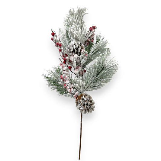 SNOW PINE BERRY 20"