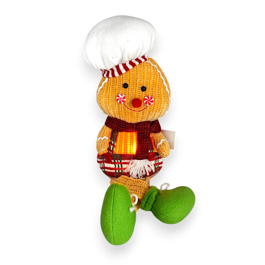 GINGERBREAD PLUSH 17" W/LIT