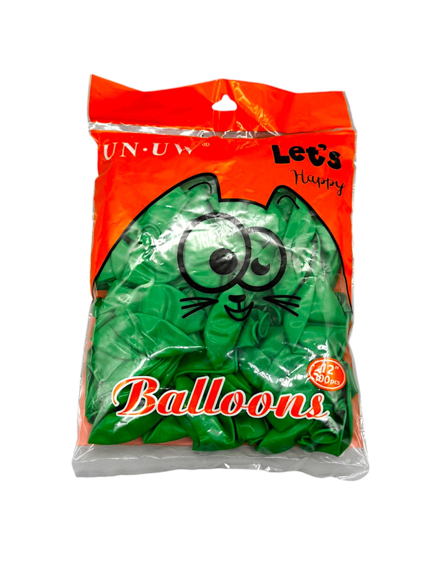 BALLOON 12" LATEX Green 100pcs