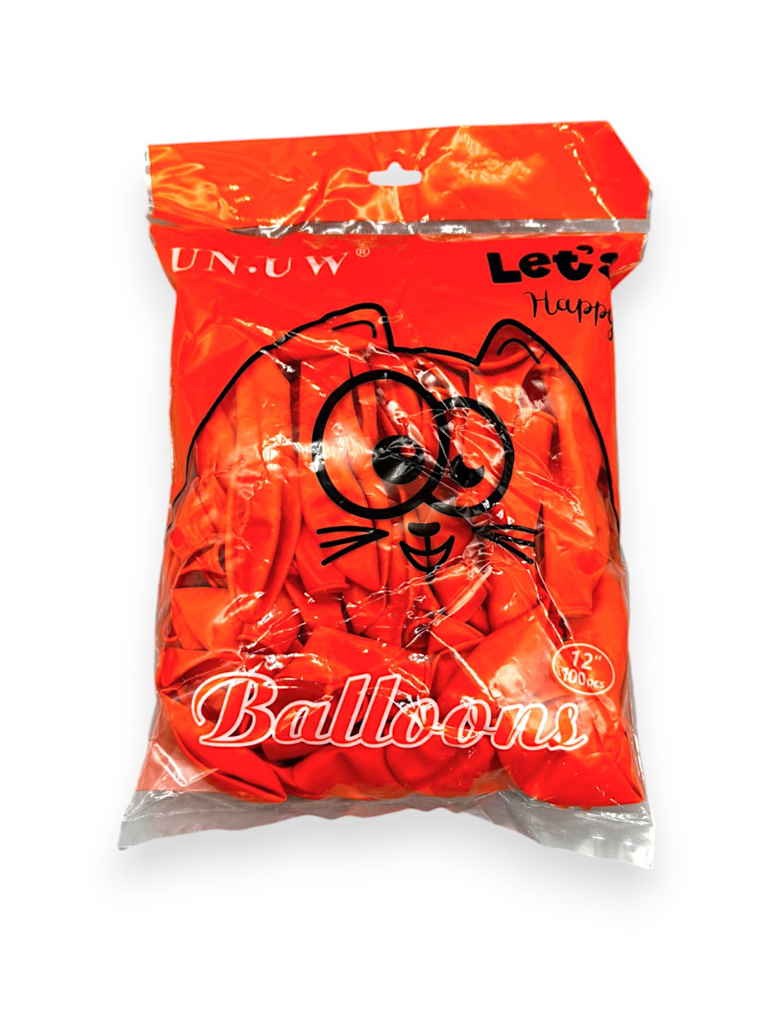 BALLOON 12" LATEX Orange 100pcs