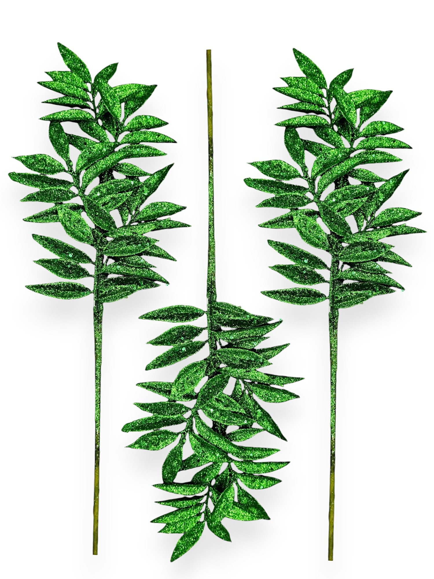 XMAS LEAVES 3PC/PKG