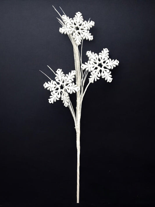 SNOWFLAKES SPRAY WH 27.5"