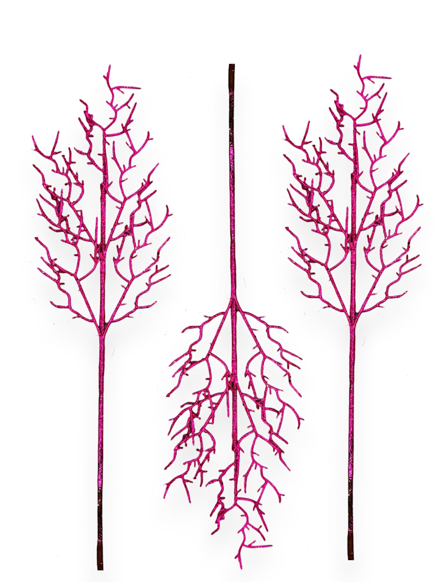 GLITTER BRANCH SPRAY 3PCS
