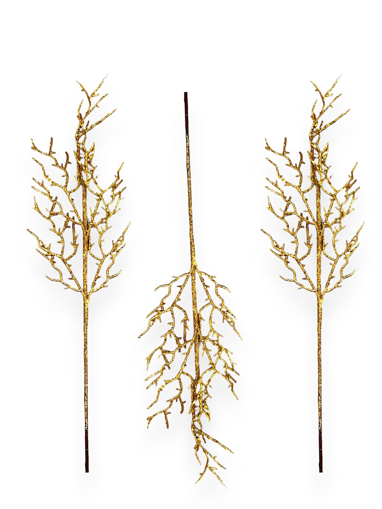 GLITTER BRANCH SPRAY 3PCS