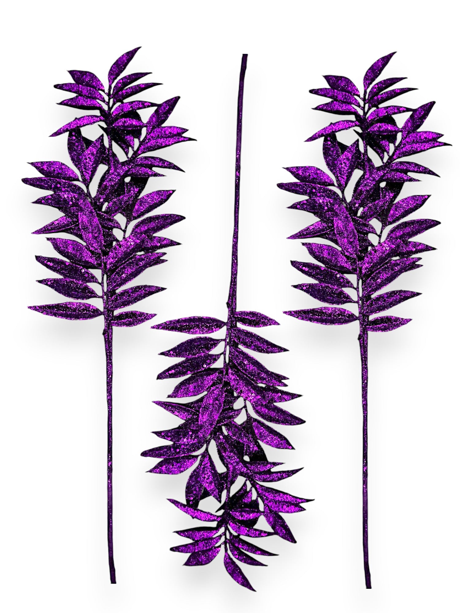 XMAS LEAVES 3PC/PKG