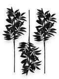 XMAS LEAVES 3PC/PKG