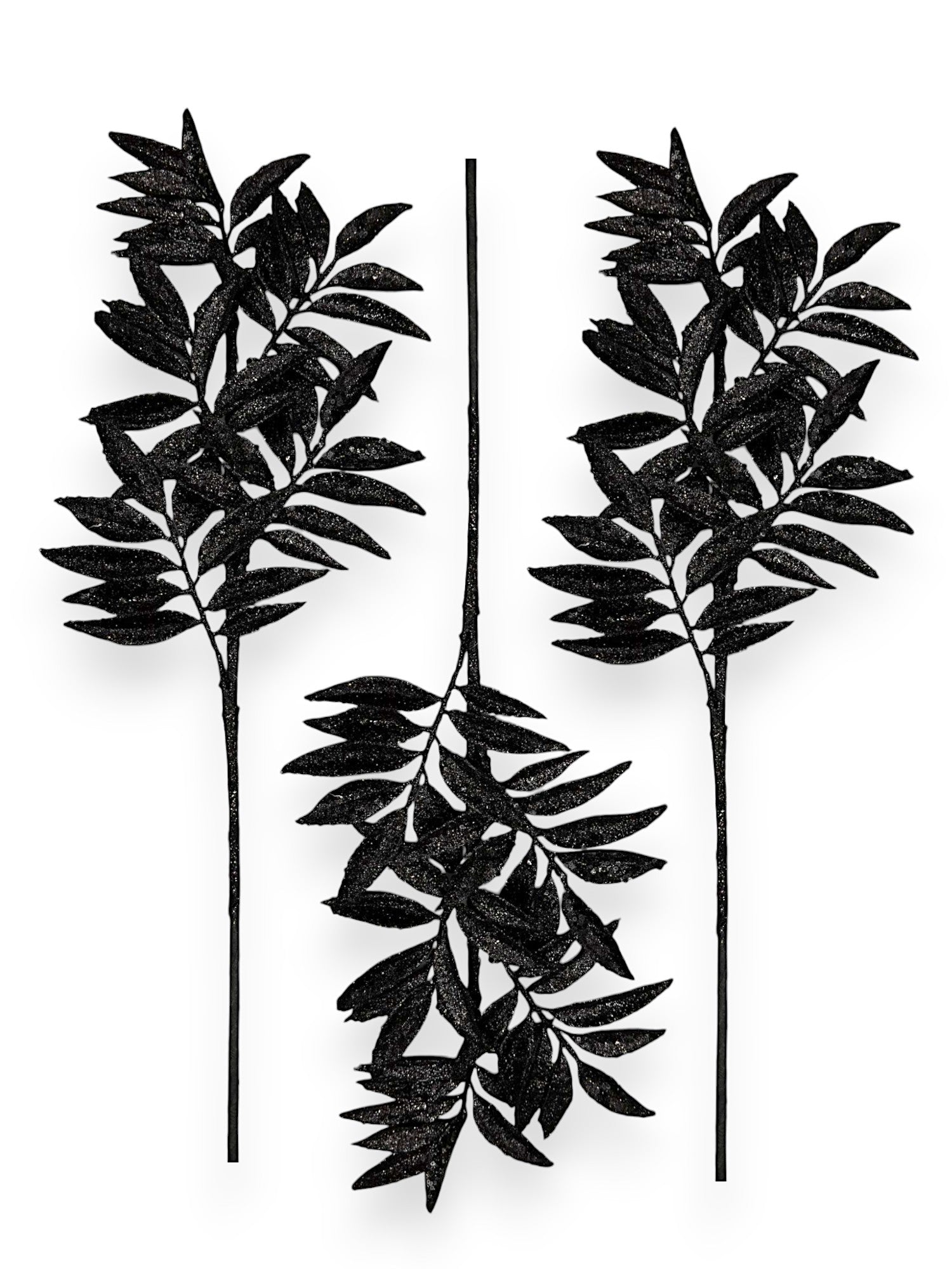 XMAS LEAVES 3PC/PKG