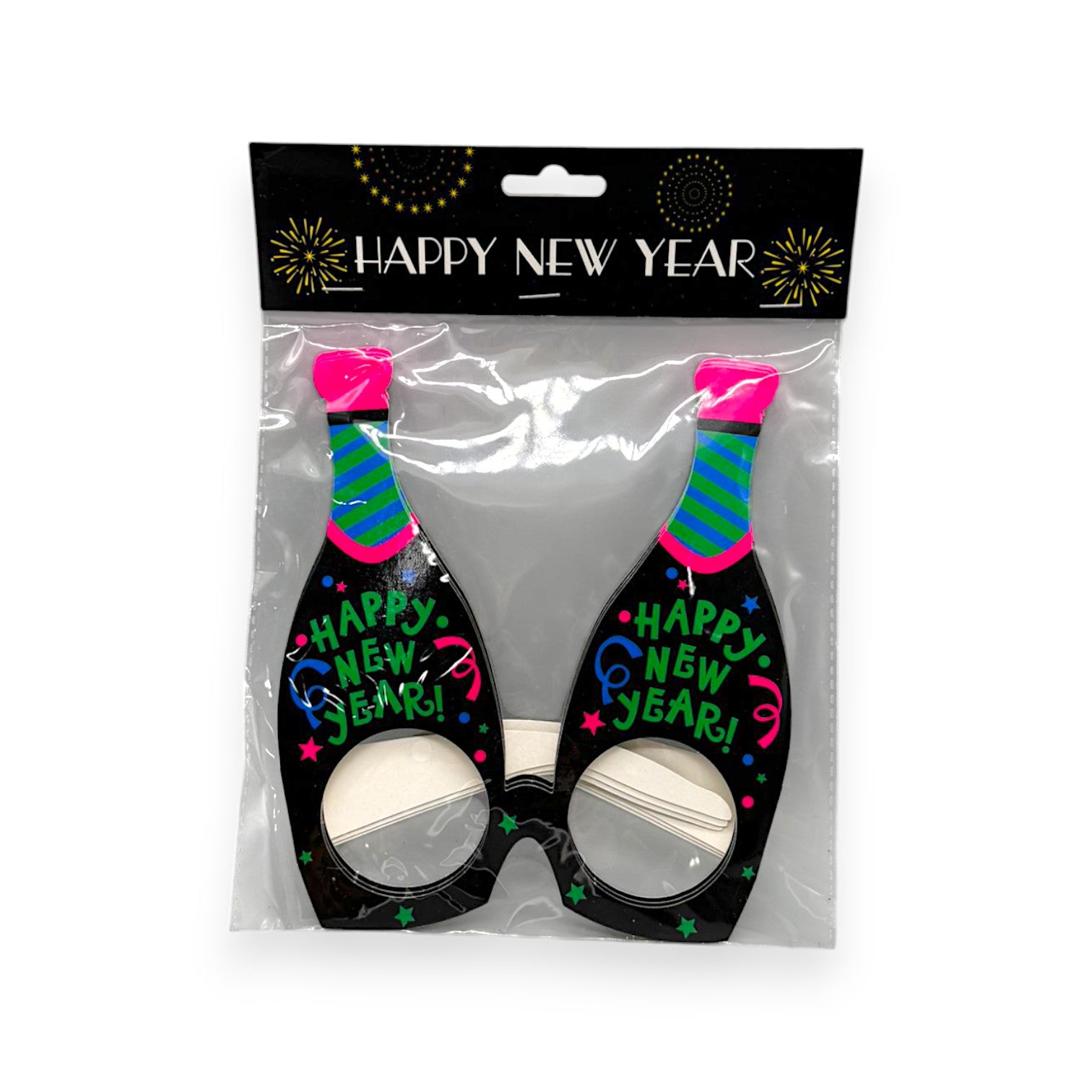 HAPPY NEW YEAR PAPER GLASSES 3PCS