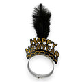 HAPPY NEW YEAR HEADBAND FEATHER