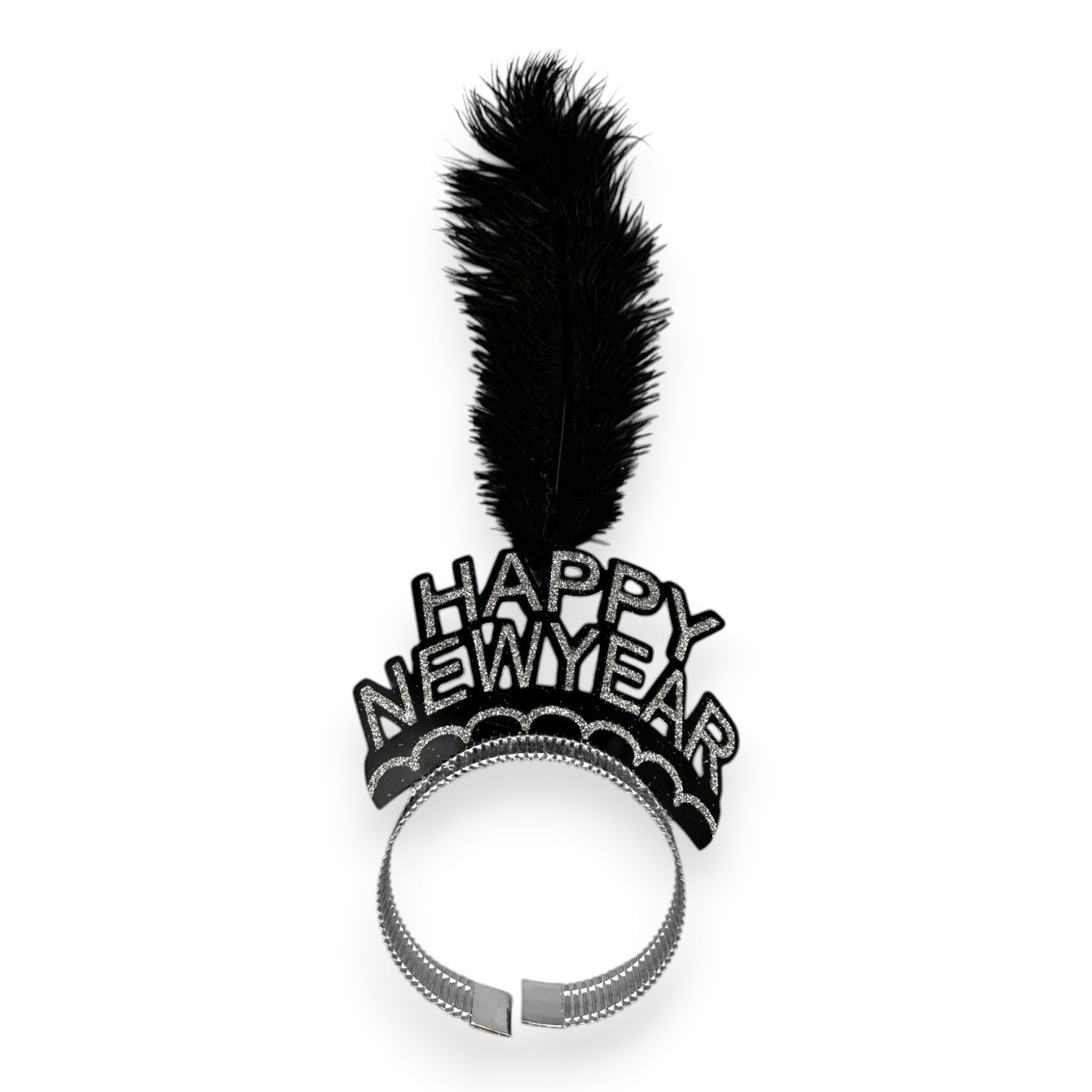 HAPPY NEW YEAR HEADBAND FEATHER