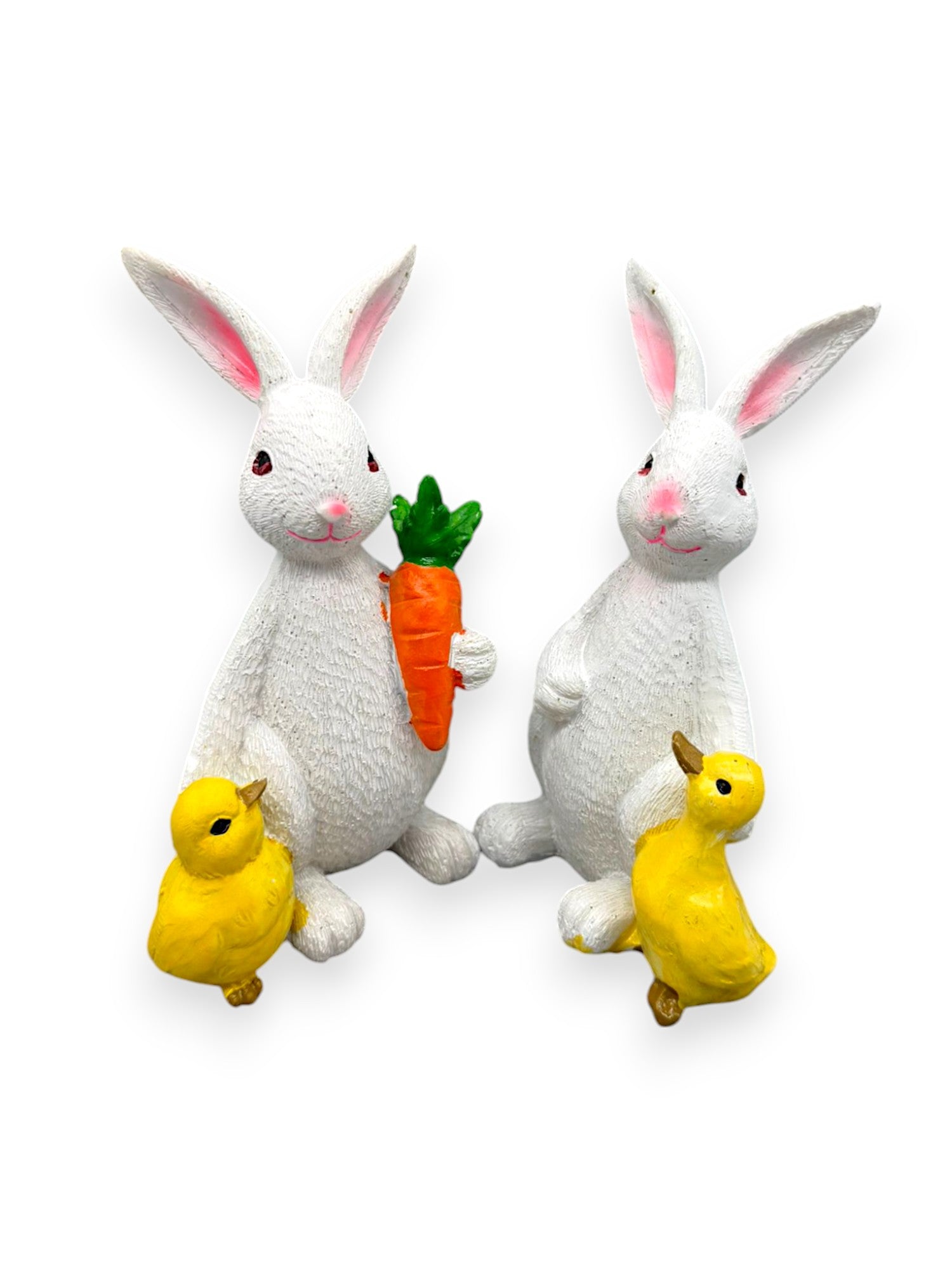 EASTER BUNNY W/DUCK SET/2
