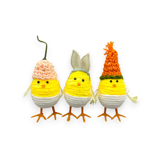 SET OF 3 EASTER CHICKS