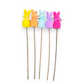 EASTER FLOCKED BUNNY STEM