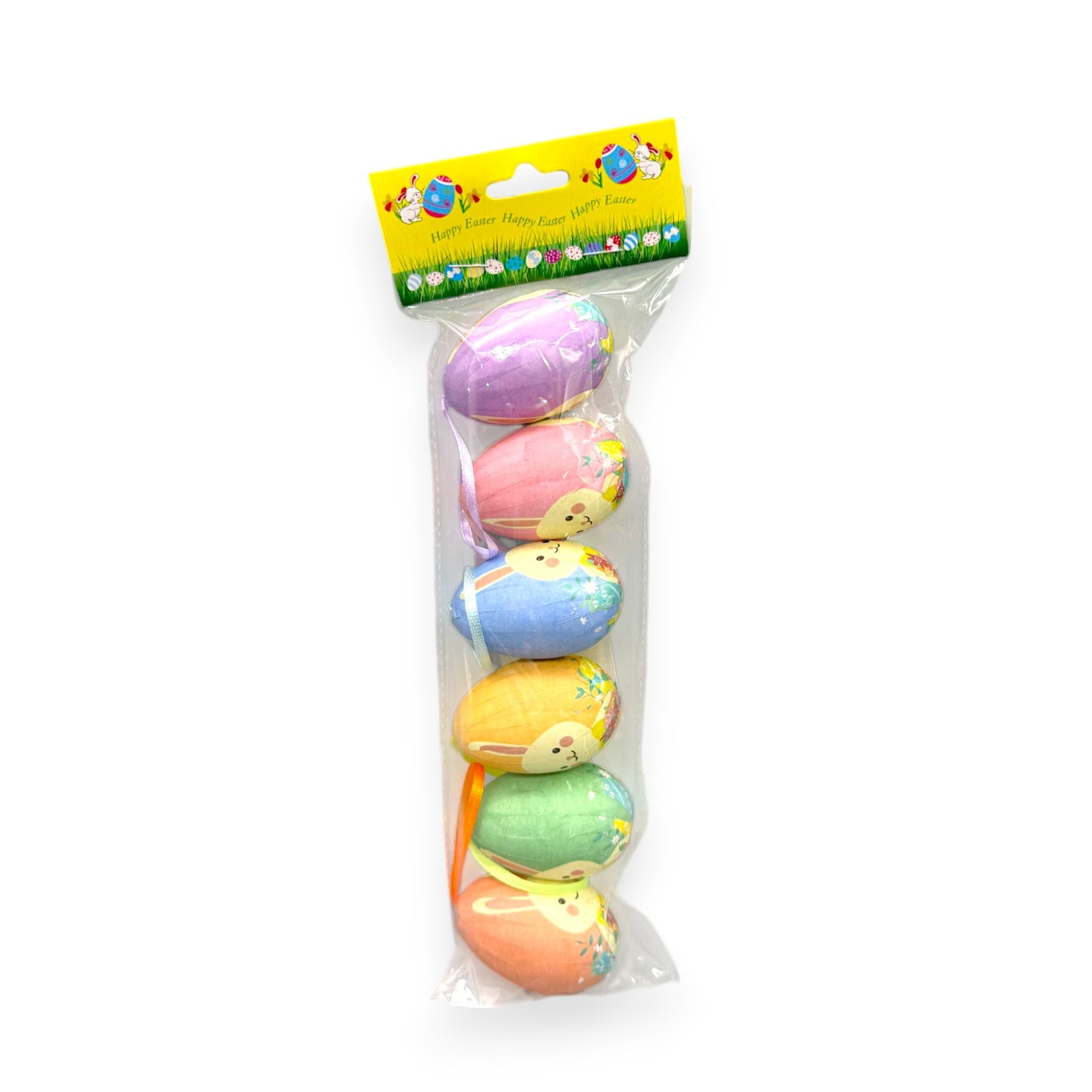 EASTER EGG BUNNY FACE 6PCS