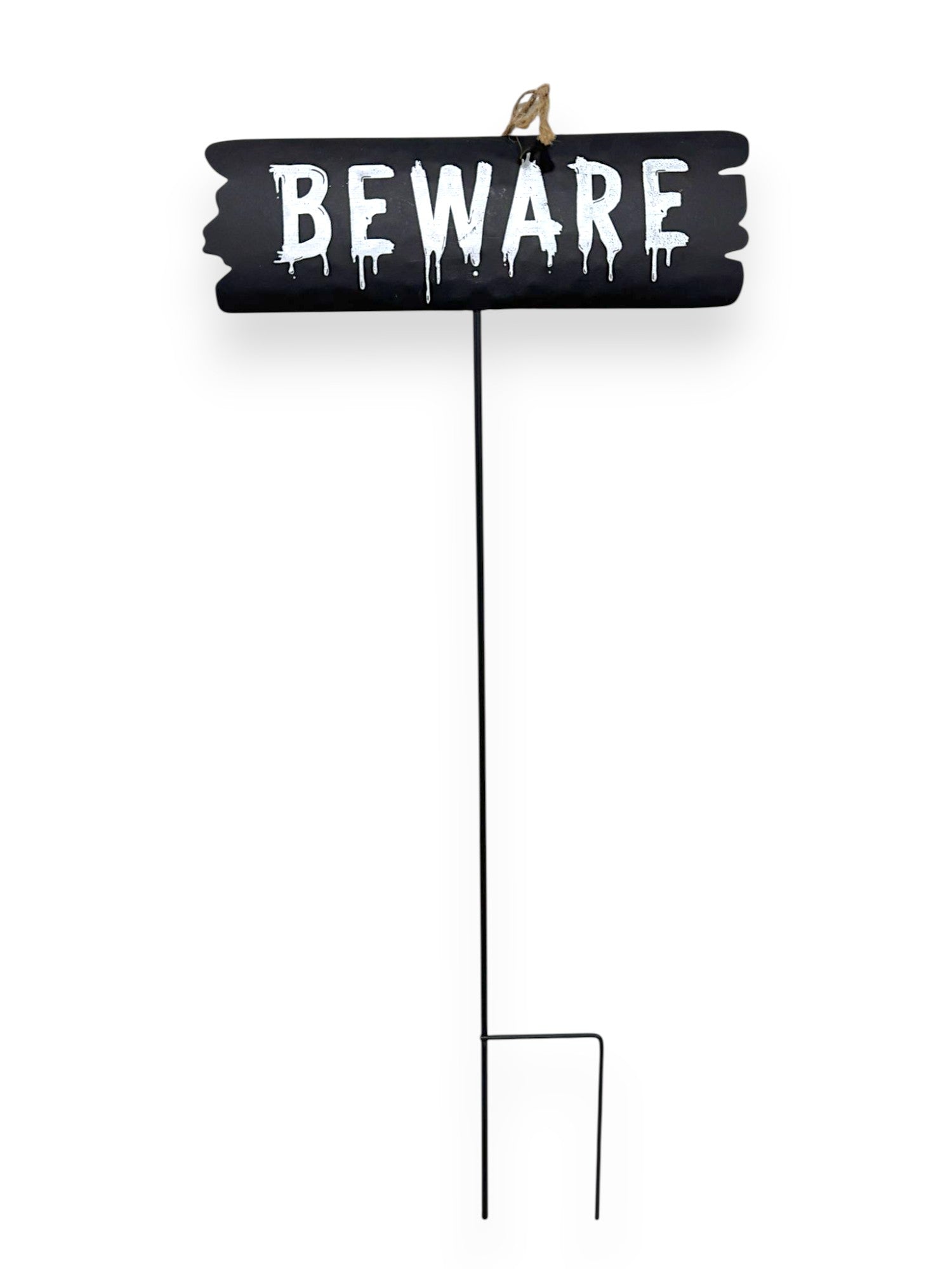 METAL SIGN BEWARE
