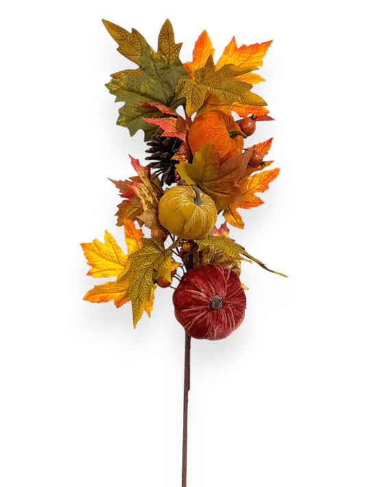 MAPLE PINECONE PUMPKIN 30"