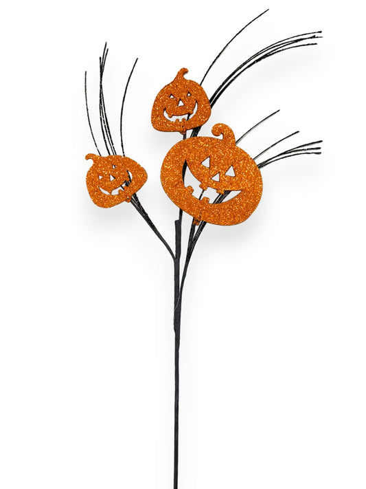 GLITTER JACK O LANTERN 23"