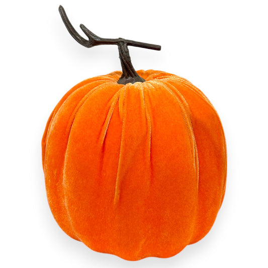 VELVET PUMPKIN 7.5"
