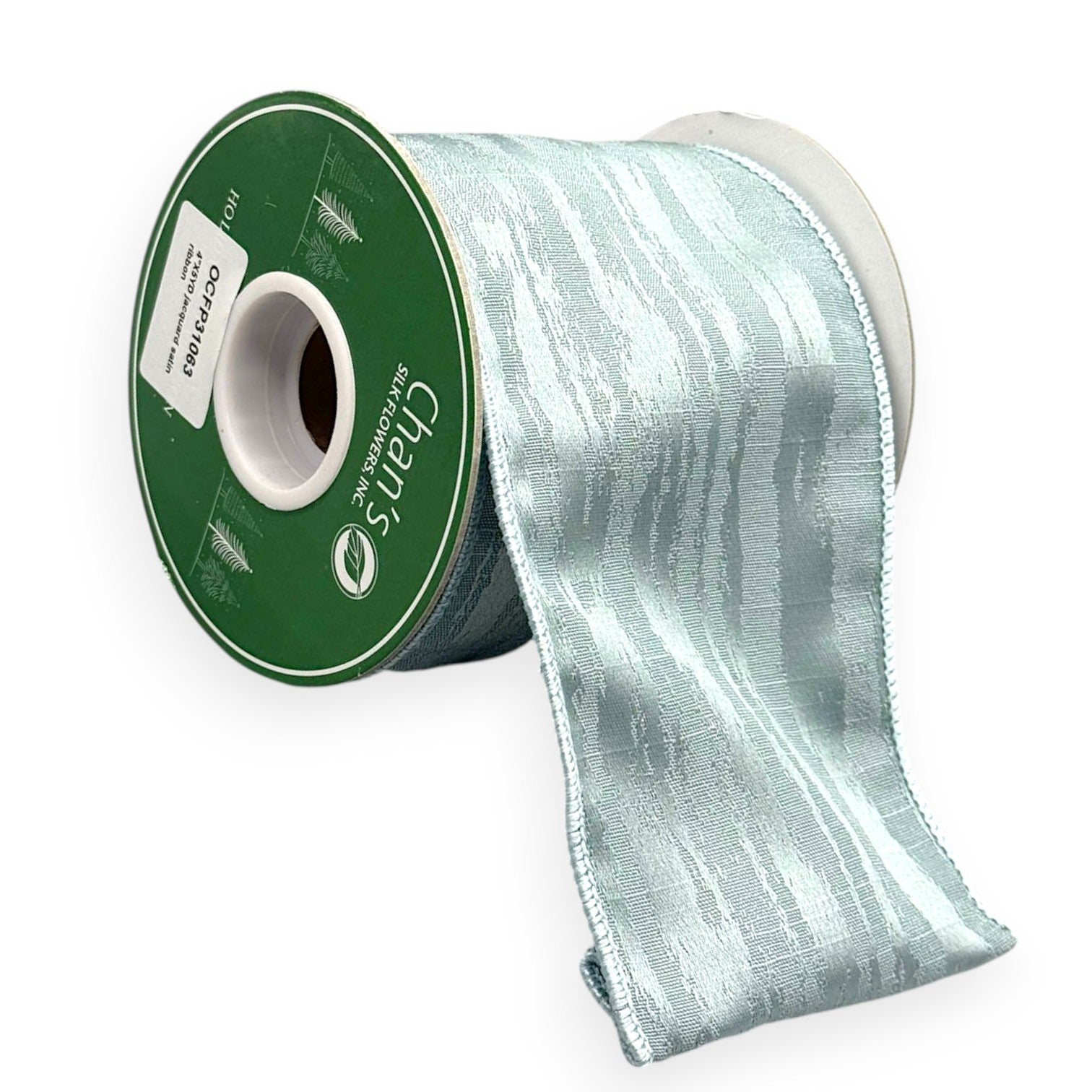 Ice Blue Textured Ribbon 4"x 5YD