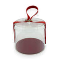 Clear Round Gift Box with Handle Strap