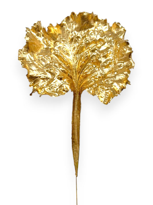 Metallic Kale Leaf 13"