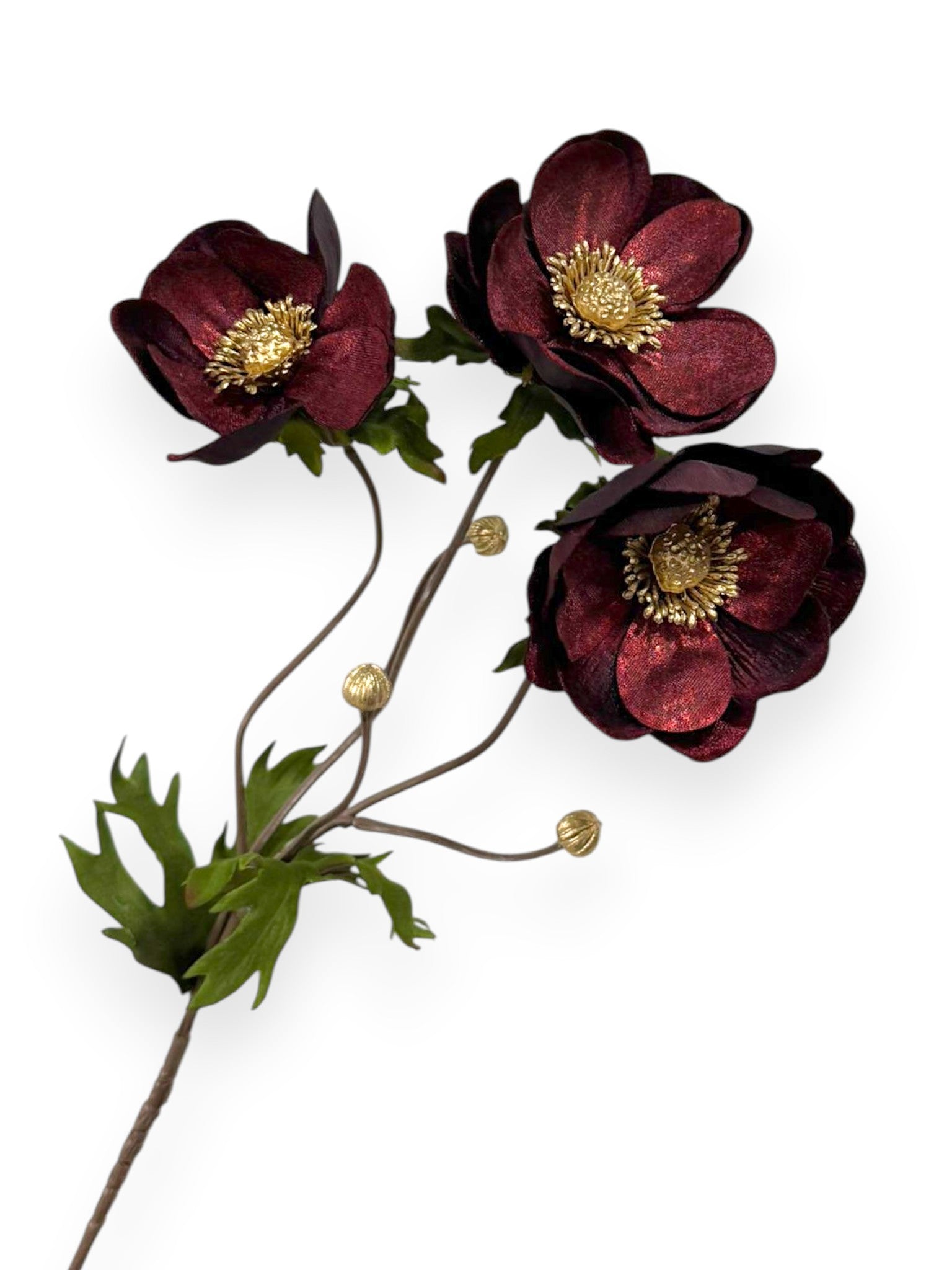 29" Luxury Velvet Anemone Spray